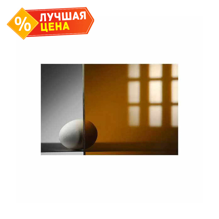 Монолитный поликарбонат 6 мм КИВИ бронза 2050х3050 мм