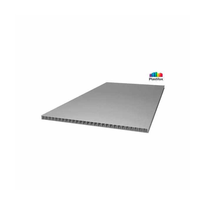 Сотовый поликарбонат 10 мм ULTRAMARIN серебро 2100х12000 мм